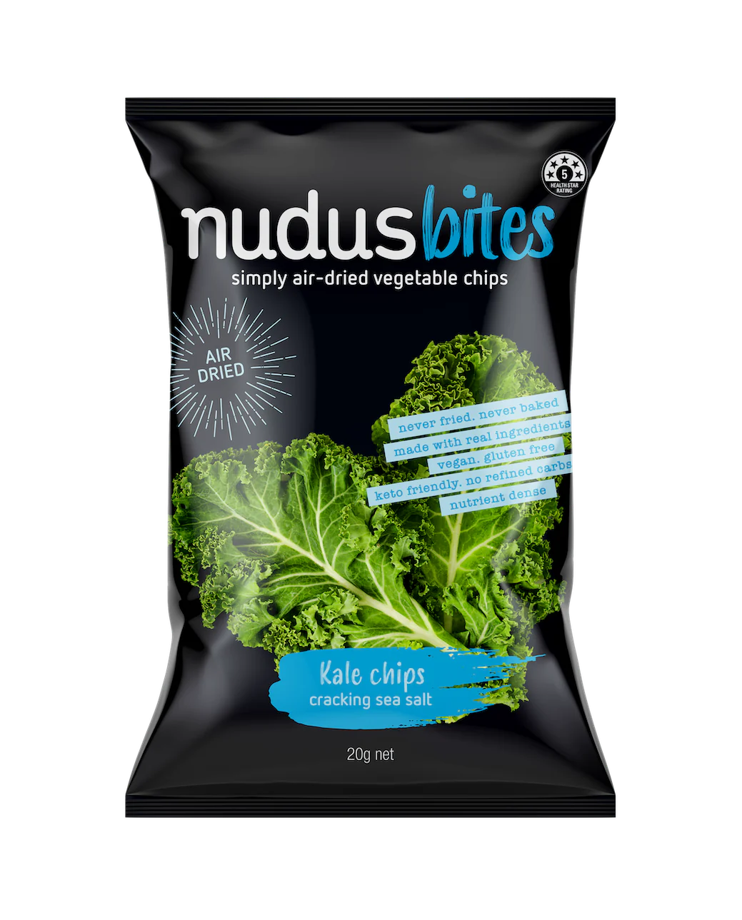Nudus Bites Kale Chips 20g x 12