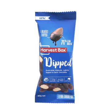 Harvest Box Dipped CLASSIC DARK CHOC Nuts 40g