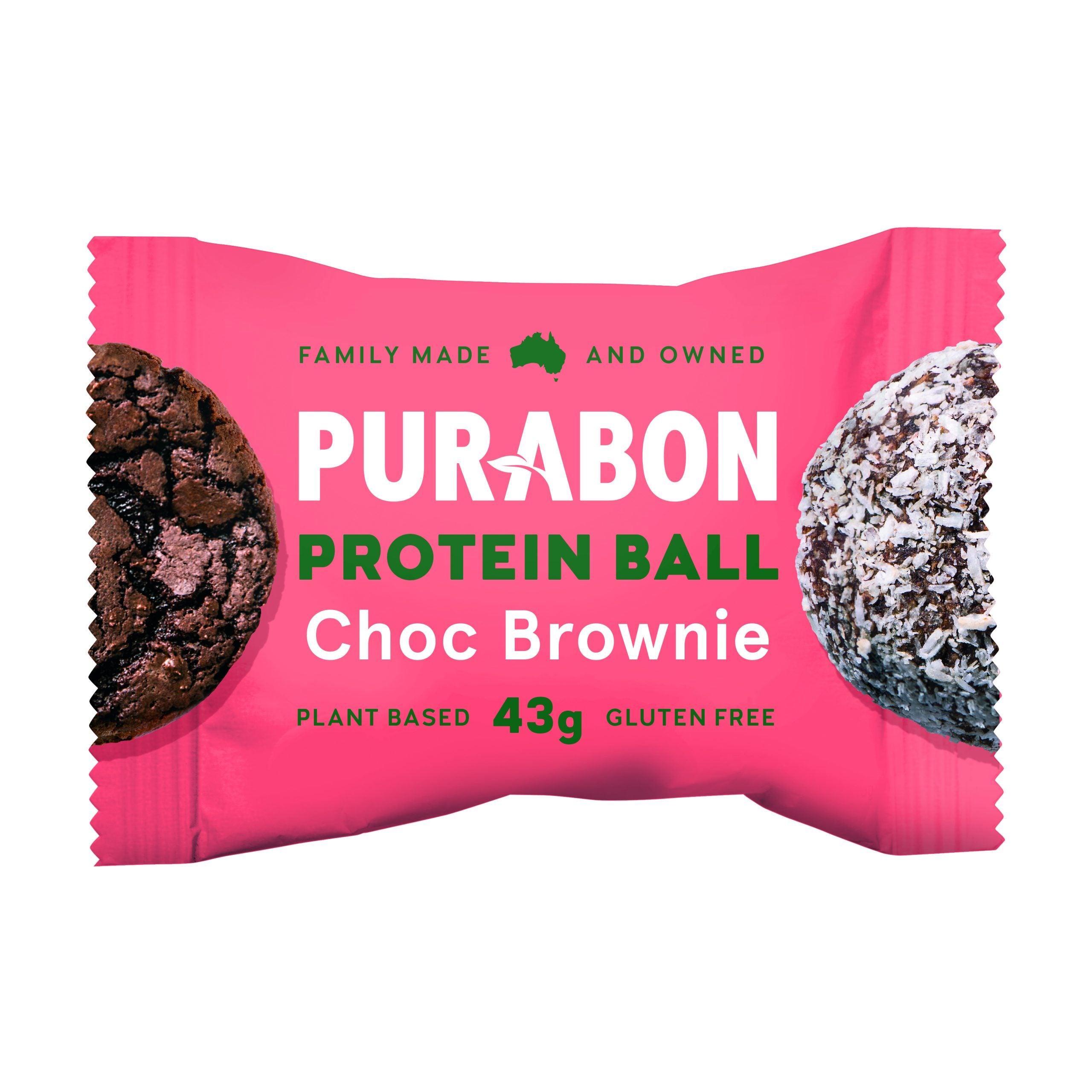 Purabon CHOC BROWNIE Protein Ball 43g